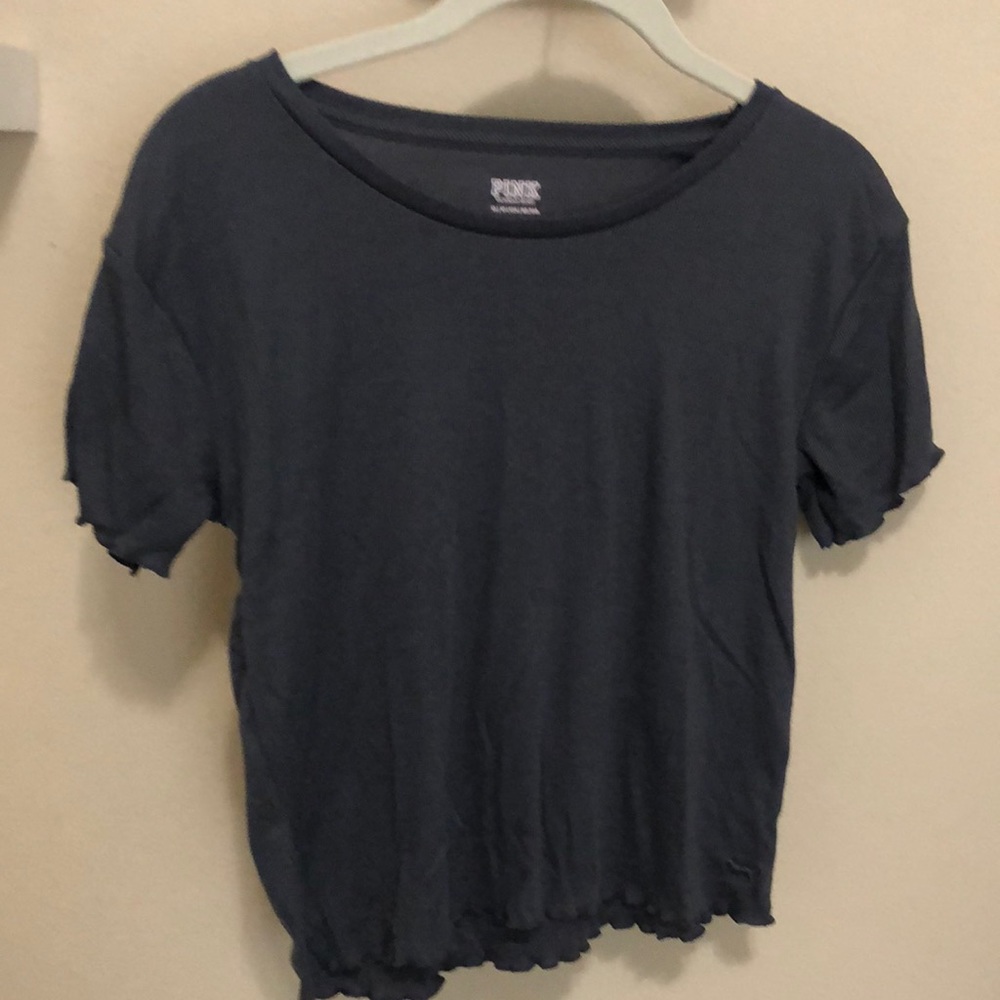 Pink light grey shirt